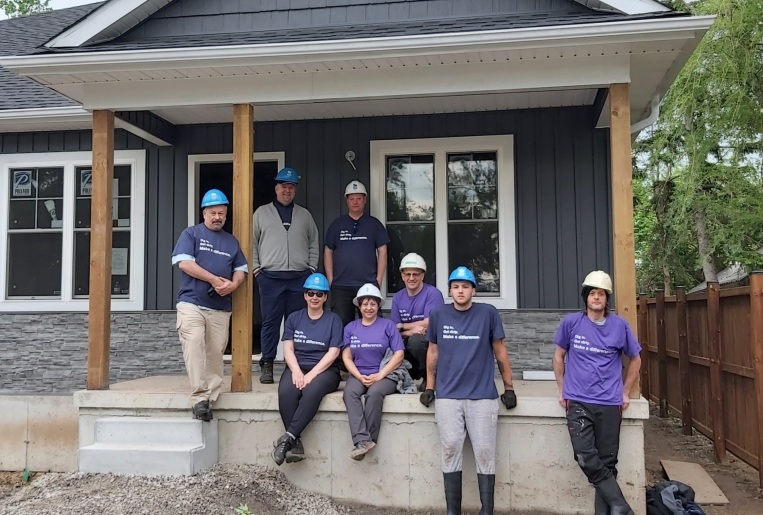 Habitat for Humanity Build Day team