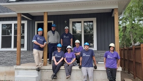 Habitat for Humanity Build Day team